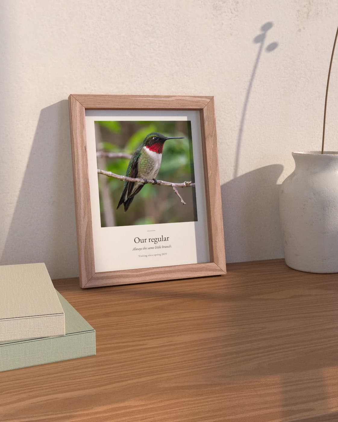 Example personalized framed print