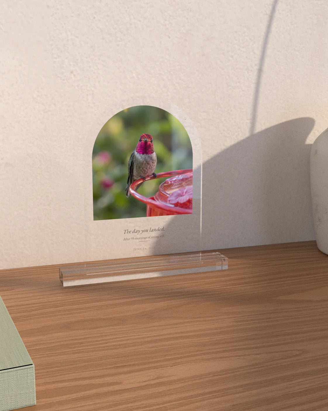 Example personalized acrylic arch